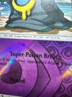 Pokemon TCG Alolan Grimer Sun & Moon 57/149 Reverse Holo Common Not Mint - Image 2