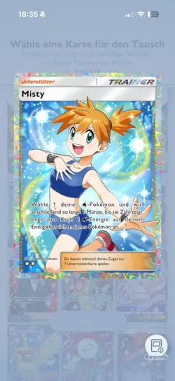 Pokemon TCG Pocket Forschung Misty Two Star - Image 1