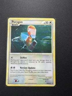 Porygon Pokemon HeartGold & SoulSilver Black Star Promo #HGSS22 2010 LP - Image 1