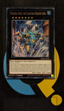ROTA-EN043 Poseidra Abyss, the Atlantean Dragon Lord Ultra Rare YuGiOh - Image 1