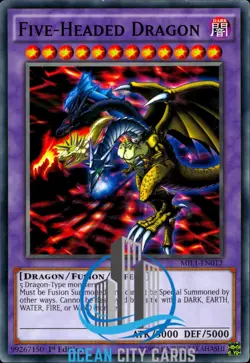 Yugioh MIL1-EN012 Five-Headed Dragon Common 1st Edition - Image 1