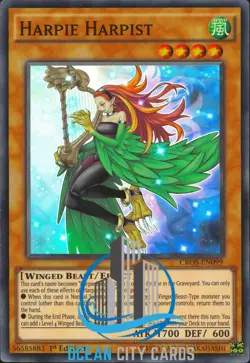 Yugioh CROS-EN099 Harpie Harpist Super Rare 1st Edition - Image 1