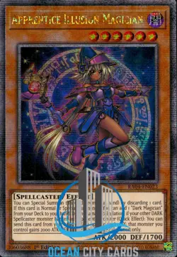Yugioh RA04-EN023 Apprentice Illusion Magician Quarter Century Secret Rare 1st - Image 1