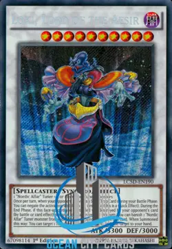 Yugioh Loki, Lord of the Aesir Secret Rare 1st Edition LC5D-EN190 - Image 1