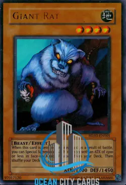 Yugioh Giant Rat HL03-EN001 Parallel Rare Hobby League - Image 3