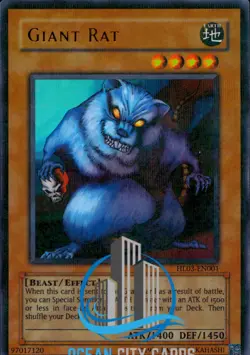 Yugioh Giant Rat HL03-EN001 Parallel Rare Hobby League - Image 5