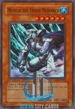 Yugioh Mobius the Frost Monarch SOD-EN022 Super Rare 1st Edition NM - Image 1