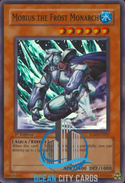 Yugioh Mobius the Frost Monarch SOD-EN022 Super Rare 1st Edition NM - Image 5