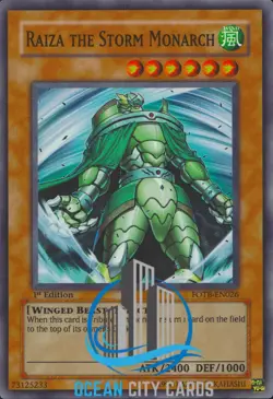 Yugioh Super Rare Raiza The Storm Monarch FOTB-EN026 1st Edition NM - Image 5