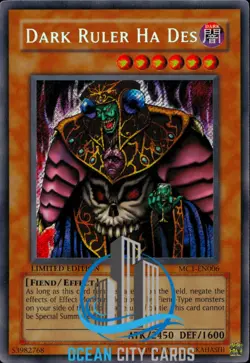 Yugioh Dark Ruler Ha Des MC1-EN006 Secret Rare Near Mint Limited Edition - Image 3