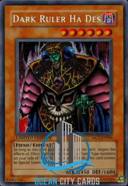 Yugioh Dark Ruler Ha Des MC1-EN006 Secret Rare Near Mint Limited Edition - Image 5