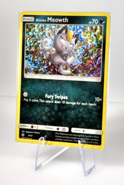 2017 Pokemon Alolan Meowth 8/12 McDonald's Promo Holo Card - Image 4