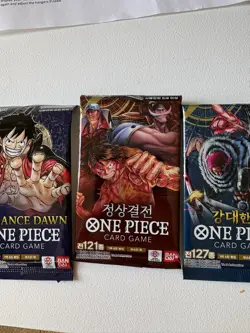 Bandai One Piece Trading Cards - 5 PACKS (12 Cards) - Sealed - Image 3