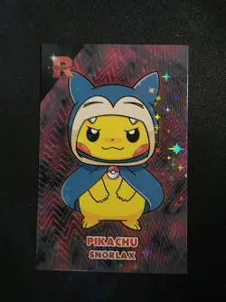 Pikachu Poncho Snorlax - Cracked Ice Holo - Team Rocket Card Database - Pokemon - Image 1