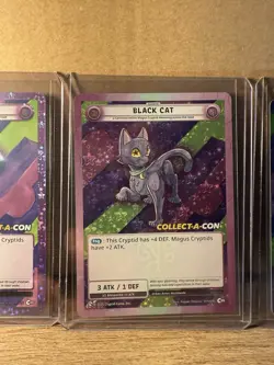 Cryptid Camp Serialized Collect-A-Con Black Cat Holo And Non Holo Bonus Cards - Image 2