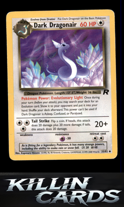 Dark Dragonair 33/82 Pokemon Uncommon Team Rocket Card MP - Image 1