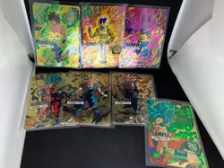 Novelty Super Dragon Ball Heroes Um5 7 Sample Cards Set - Image 1