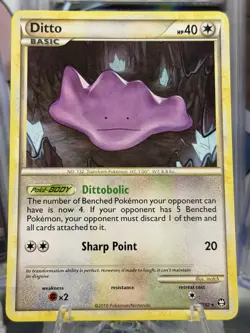 Ditto 17/102 HS Triumphant Pokemon Card LP - Image 2