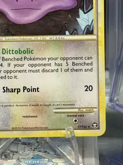 Ditto 17/102 HS Triumphant Pokemon Card LP - Image 5