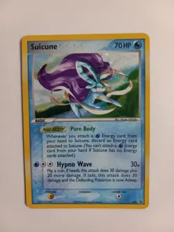 Pokemon TCG 2005 Suicune 030 Black Star Holo Rare Promo Card with SWIRL - Image 1