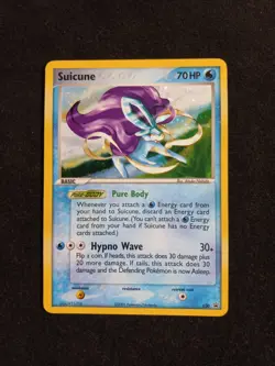 Pokemon TCG 2005 Suicune 030 Black Star Holo Rare Promo Card with SWIRL - Image 3