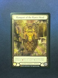 FAB ELE203 Rampart of the Ram's Head COLD FOIL Guardian Legendary Flesh & Blood - Image 1