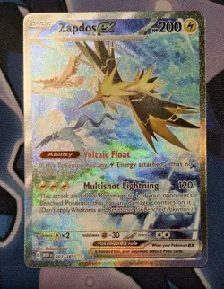 Pokemon TCG Zapdos EX 202/165 Scarlet & Violet 151 English Card NM Condition - Image 1