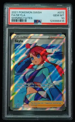 Skyla 072 PSA 10 Shining Fates Trainer Pokemon Card - Image 4