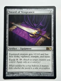 Sword of Vengeance Magic 2011 (M11) 216 Regular MTG Card LP-NM - Image 1