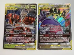 Pokemon TCG Tag Team GX Lot of 2 Cards (Pheromosa/Buzzwole / Naganadel/Guzzlord) - Image 1