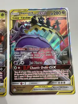 Pokemon TCG Tag Team GX Lot of 2 Cards (Pheromosa/Buzzwole / Naganadel/Guzzlord) - Image 3