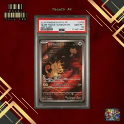 🇯🇵 TEAM ROCKET'S MEOWTH PSA 10 - GLORY OF JP 109/098 Sv10 Card Pokemon 🇯🇵 - Image 1