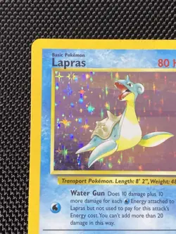Lapras 10/62 Fossil Holo Pokemon Card - Image 2