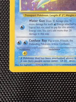 Lapras 10/62 Fossil Holo Pokemon Card - Image 5