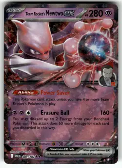 Team Rocket's Mewtwo ex - 081/182 SV10: Destined Rivals NM Pokemon Card TCG - Image 1