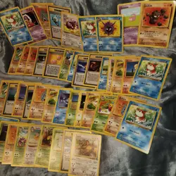 Lot Of 45 Pokemon Random Base Set Cards Used - Image 5