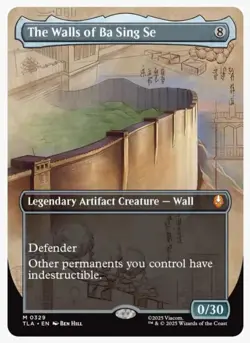 The Walls of Ba Sing Se Extended Art Non Foil #329 MTG Avatar the Last Airbender - Image 1