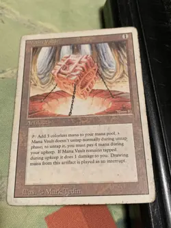 MTG Magic the Gathering Mana Vault Revised Heavy Play HP #1 - Image 1