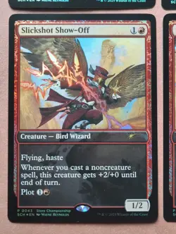 4x Slickshot Show-Off FOIL Game Day & Store Championship Promos **NEAR MINT** - Image 5