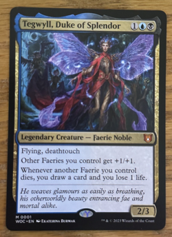MTG Wilds of Eldraine, Tegwyll, Duke of Splendor - Image 1