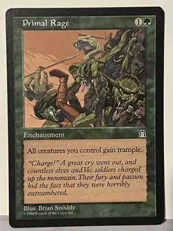 Primal Rage Stronghold NM MTG Magic Fast Shipping - Image 1