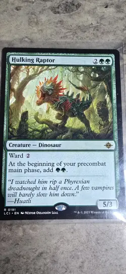Hulking Raptor The Lost Caverns of Ixalan Regular Creature Rare MTG NM - Image 1