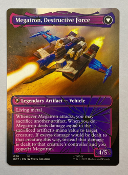 MTG - Megatron, Tyrant - NM - Shattered Glass - Transformers - BOT - Image 2