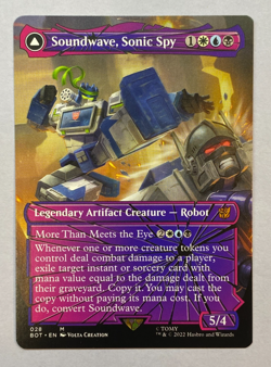 MTG - Soundwave, Sonic Spy - NM - Shattered Glass - Transformers - BOT - Image 1