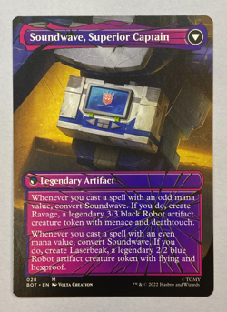 MTG - Soundwave, Sonic Spy - NM - Shattered Glass - Transformers - BOT - Image 2