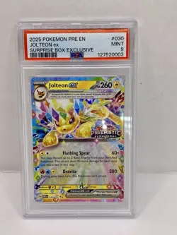 Jolteon ex 030/131 PSA 9 Surprise Box Prismatic Evolutions Holo Stamped Pokemon - Image 1