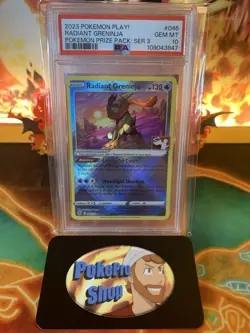 Pokemon Play Prize Pack Series 3 Radiant Greninja 046 - PSA 10 GEM MINT - Image 1
