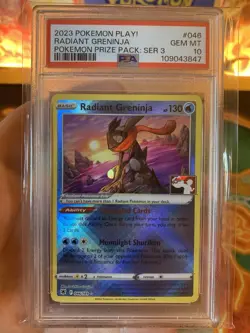 Pokemon Play Prize Pack Series 3 Radiant Greninja 046 - PSA 10 GEM MINT - Image 2