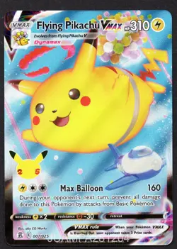FLYING PIKACHU 007/025 CELEBRACIONES CROMO POKEMON CELEBRATIONS 2021 HOLO RARE - Image 1