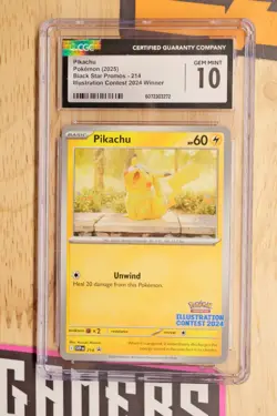 Pokemon Pikachu #214 Illustration Contest Winner BSP 2024 - CGC 10 Gem Mint - Image 1
